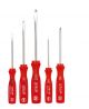 Classic Slotted/Phillips screwdriver set, 5-pcs. Round blades